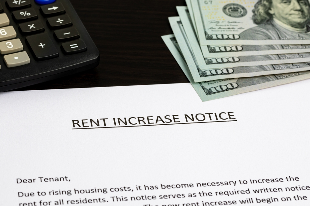 notice about rent increase ©J.J. Gouin